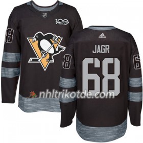 Pittsburgh Penguins Trikot Jaromir Jagr 68 1917-2017 100th Anniversary Adidas Schwarz Authentic - Herren
